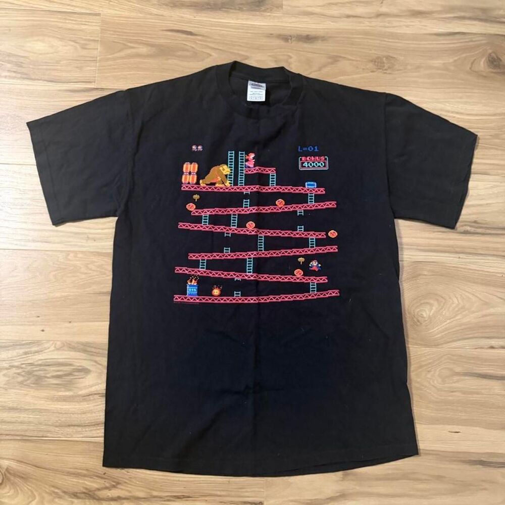 Vintage 2007 Donkey Kong Video Game graphic tee promo
